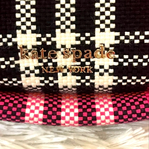 Kate Spade NWOT Plaid Foliage  Shoulder Bag + Matching Plaid wallet Coord Set - Picture 5 of 15